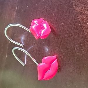Shower curtain  lips hooks